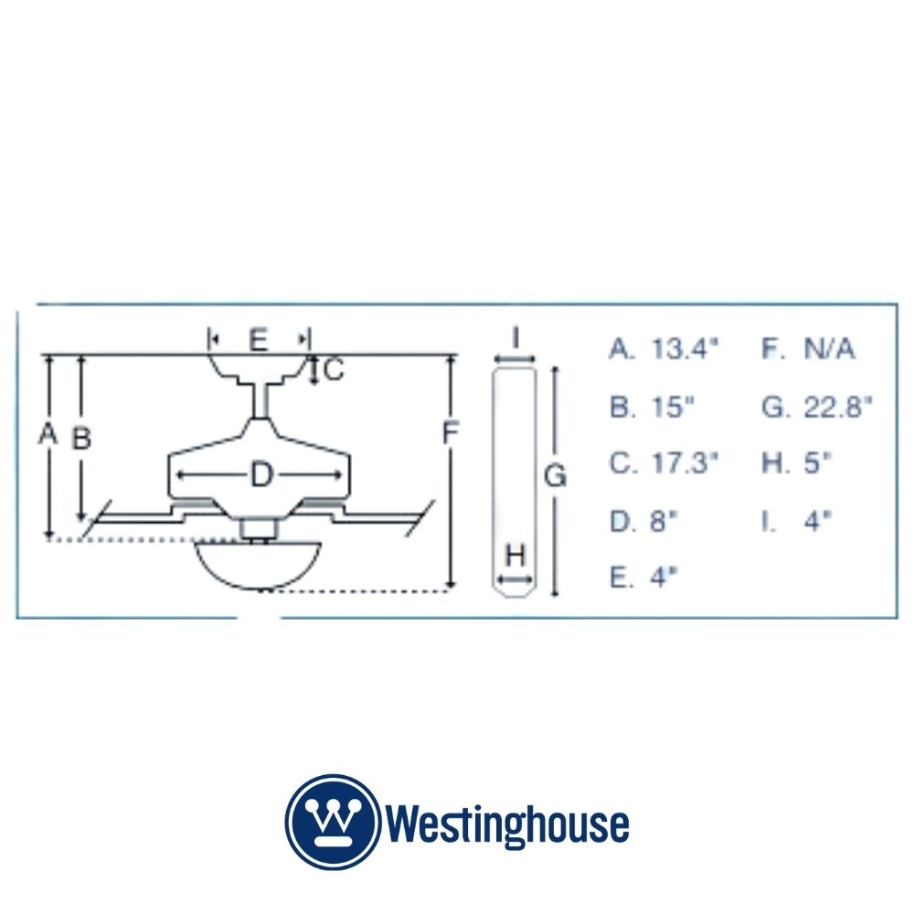 ABANICO DE TECHO INDUSTRIAL 56 PULGADAS REBEL III NEGRO WESTINGHOUSE
