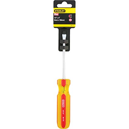DESTORNILLADOR 1/4 PULGADAS X 4 PULGADAS (6mm) PRO PUNTA ESTANDAR (69-119S) STANLEY
