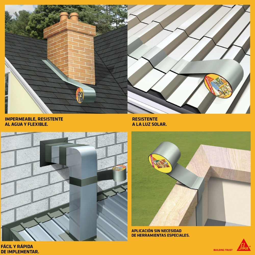 CINTA AUTOADHESIVA IMPERMEABLE SIKA MULTISEAL DE 10CM X 3MT