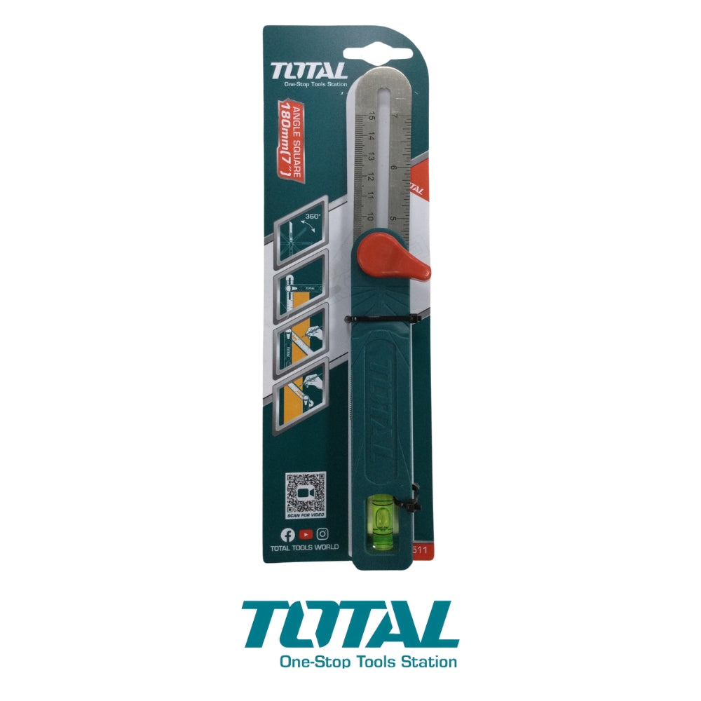 FALSA ESCUADRA 7 15cm MÉTRICA Y PULGADAS TOTAL TAHS181511
