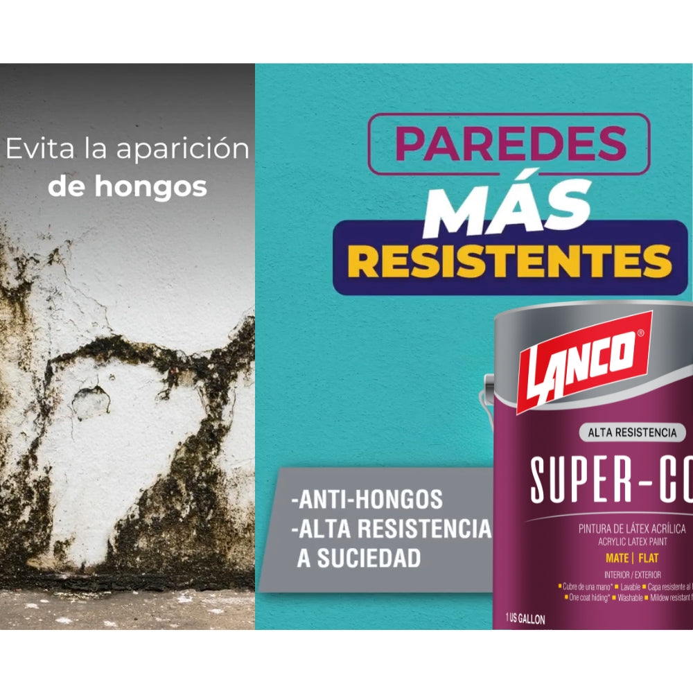 PINTURA DE LÁTEX ACRÍLICA SUPER COAT ACCENT GL SC691-4 LANCO