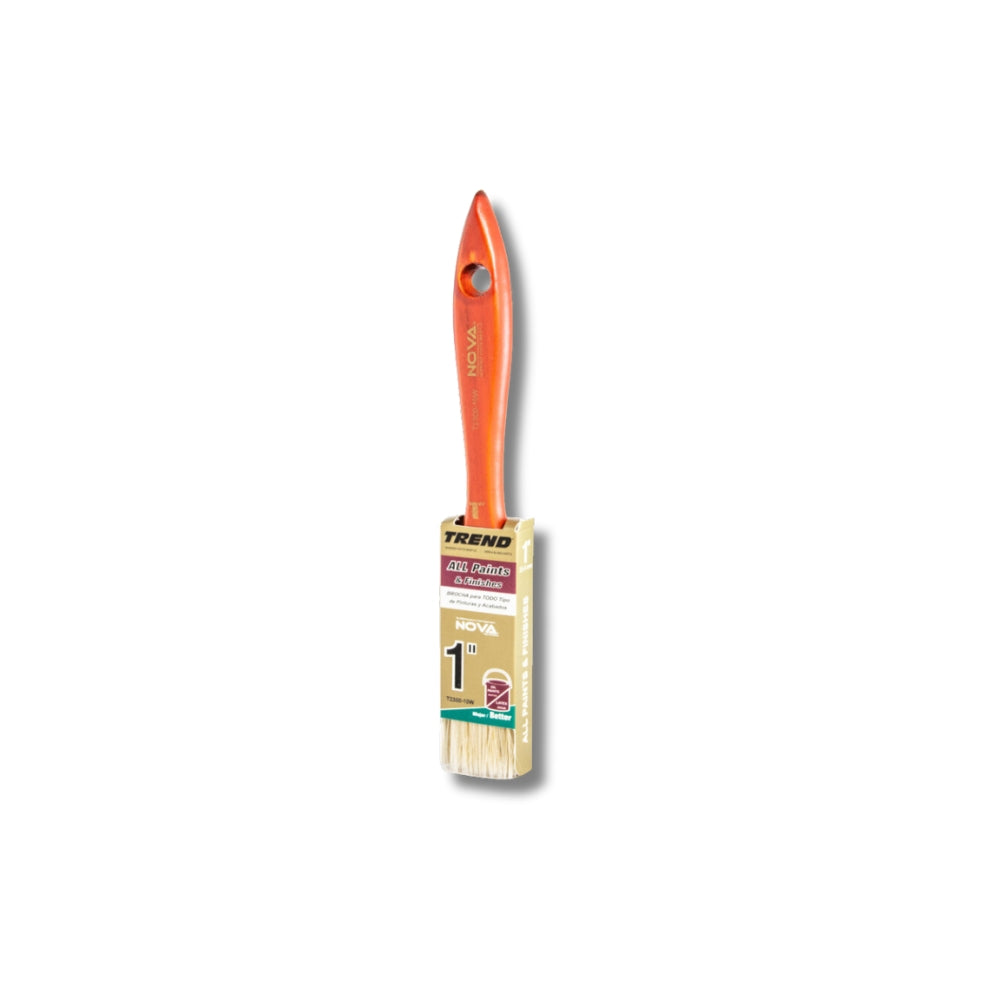 BROCHA NOVA TREND T2 ALL PAINTS CERDA BLANCA 1 PULGADAS T2300-10W
