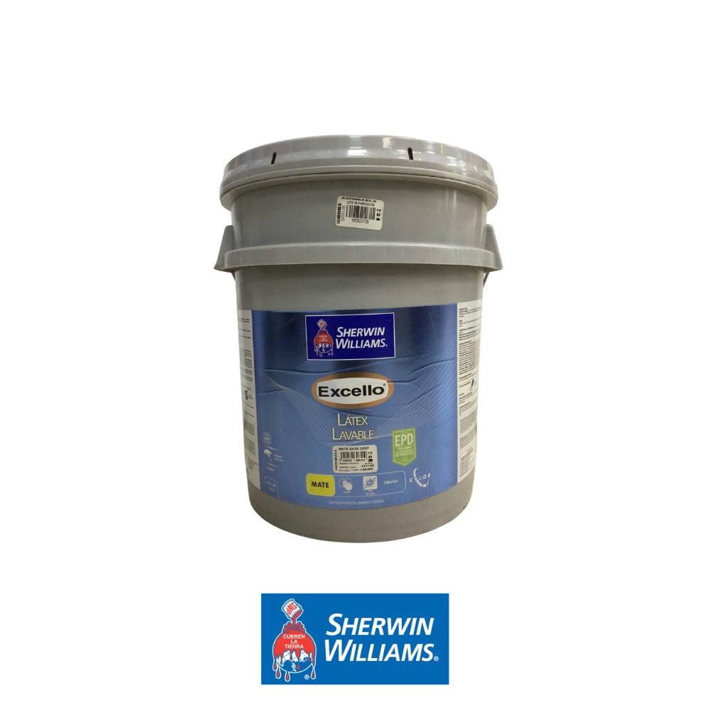 PINTURA LATEX LAVABLE MATE BASE DEEP EXCELLO 5GL A90WSA53-5 SHERWIN WILLIAMS