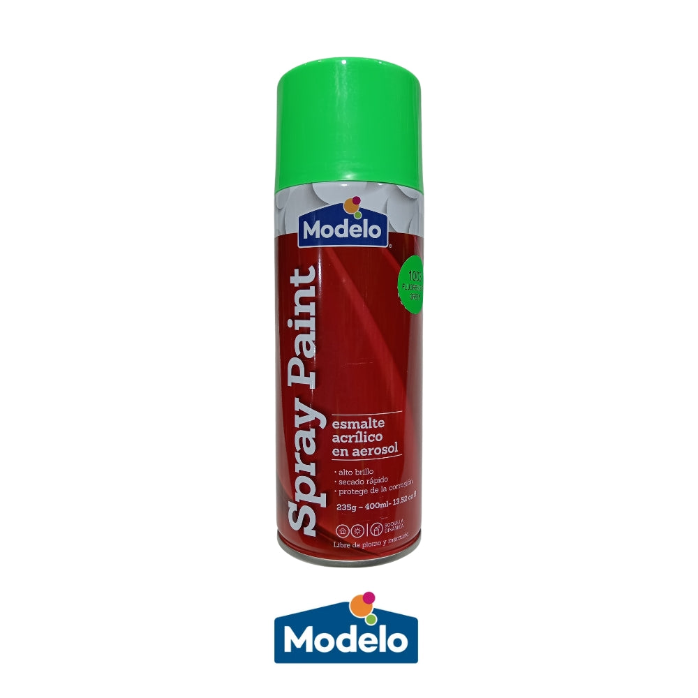 PINTURA SPRAY MODELO COLOR FLUOR GREEN 502-8010864-40
