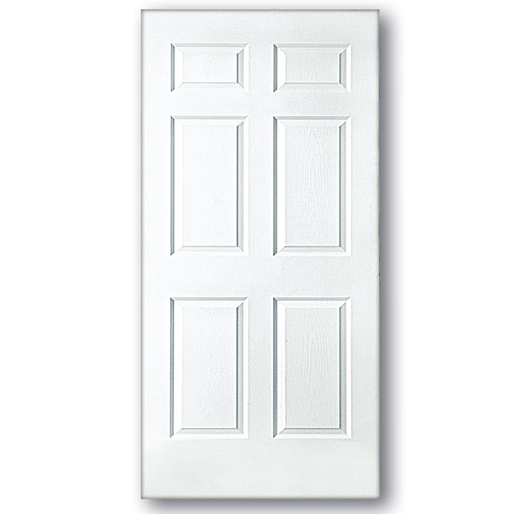 PUERTA PARA INTERIOR HDF 6 PANELES BLANCA (3X7)