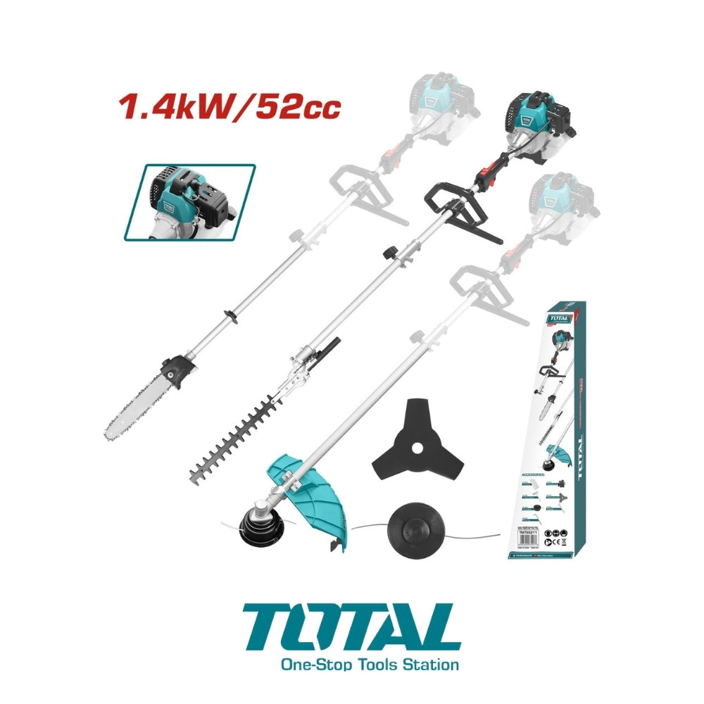 DESMALEZADORA MULTIFUNCIONAL TOTAL 4 EN 1 52CC TMT55211