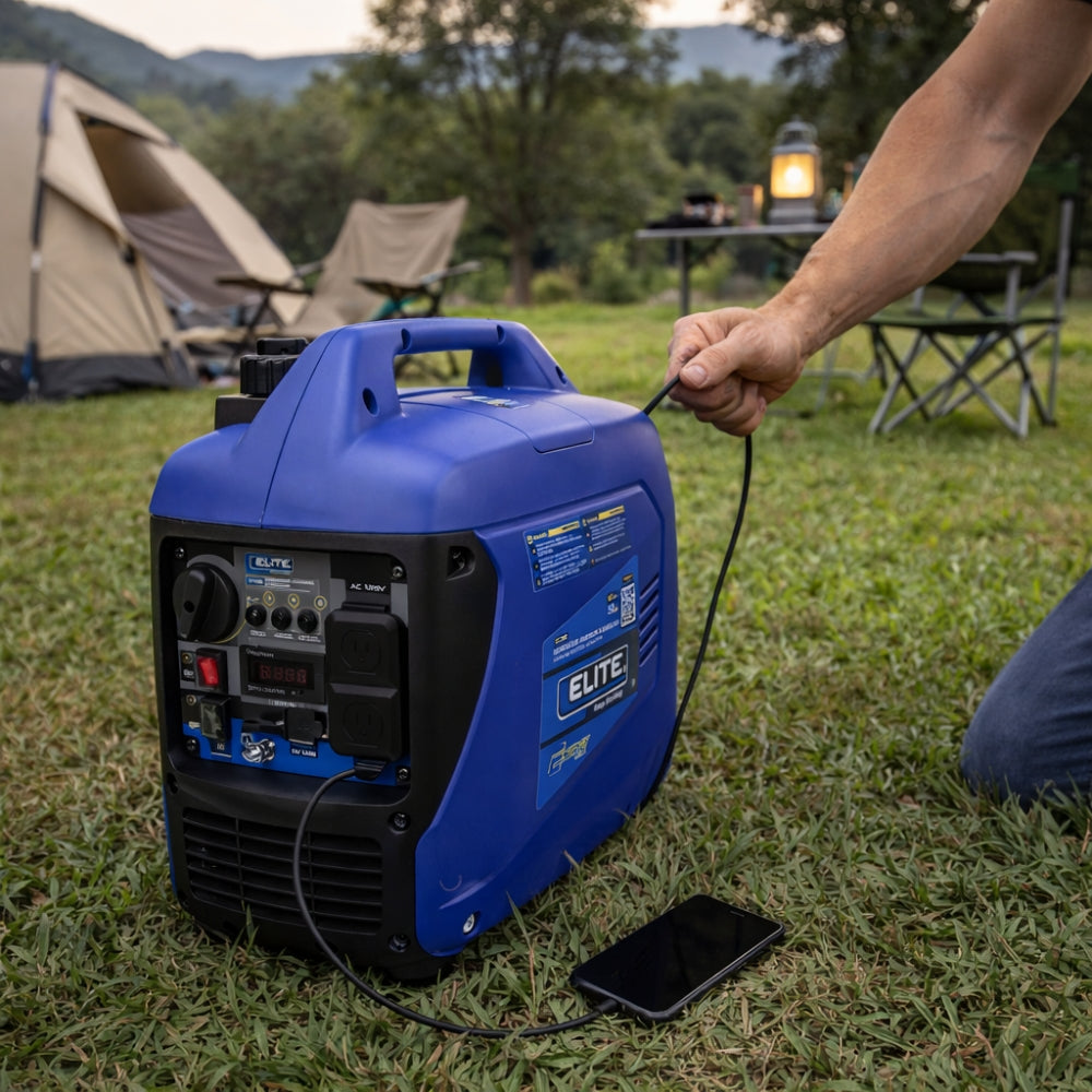 GENERADOR INVERTER A GASOLINA 1.5KW 110V, 60Hz 1PH ARRANQUE MANUAL