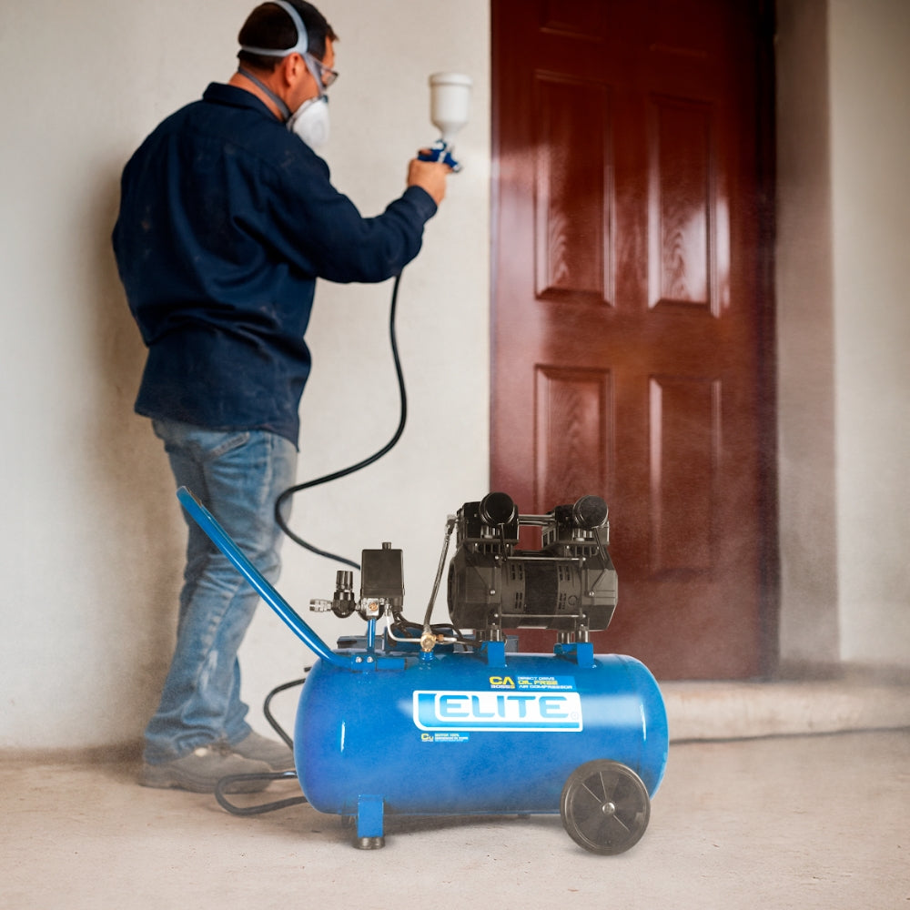 COMPRESOR LIBRE DE ACEITE 50 LTS 3.0 HP, 125 PSI , 7.0 CFM 110V-60HZ ELITE