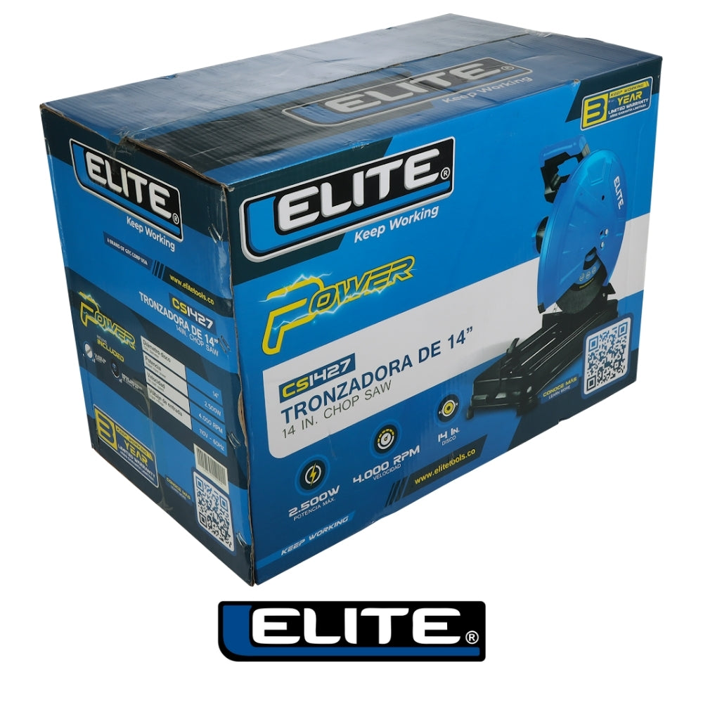 TRONZADORA ELECTRICA ELITE 14PUL, 2500W, 4000RPM, 110V-60HZ