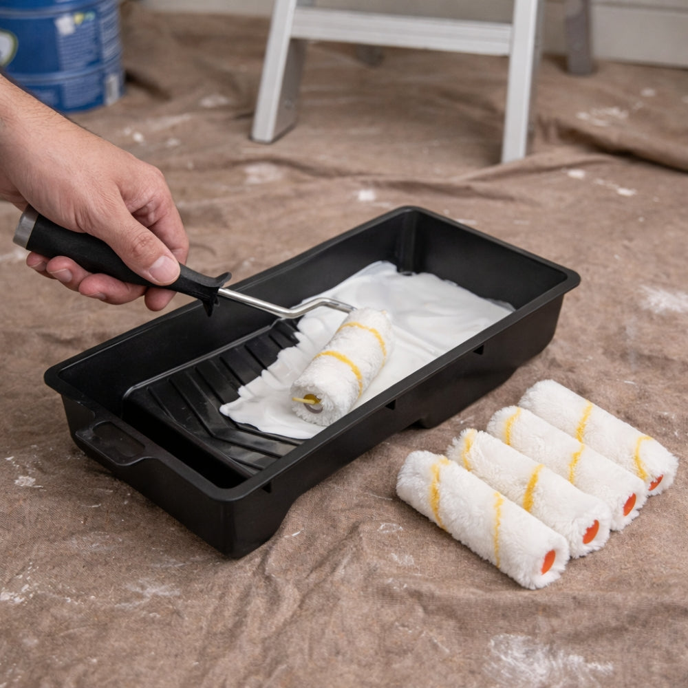 KIT DE PINTAR TRUPER MINI 4" (ESQUELETO, 5 MOTA Y BANDEJA)