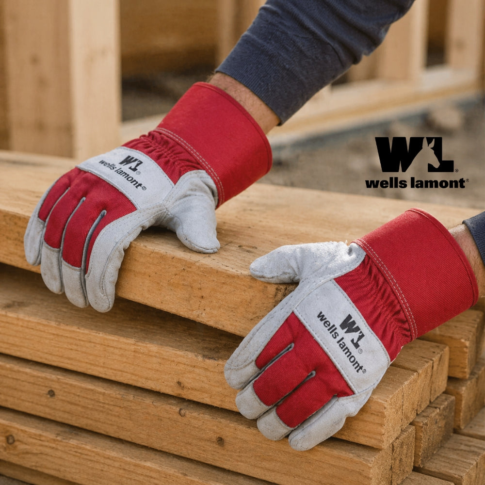 GUANTES DE TRABAJO COLOR ROJO TALLA L 7314834