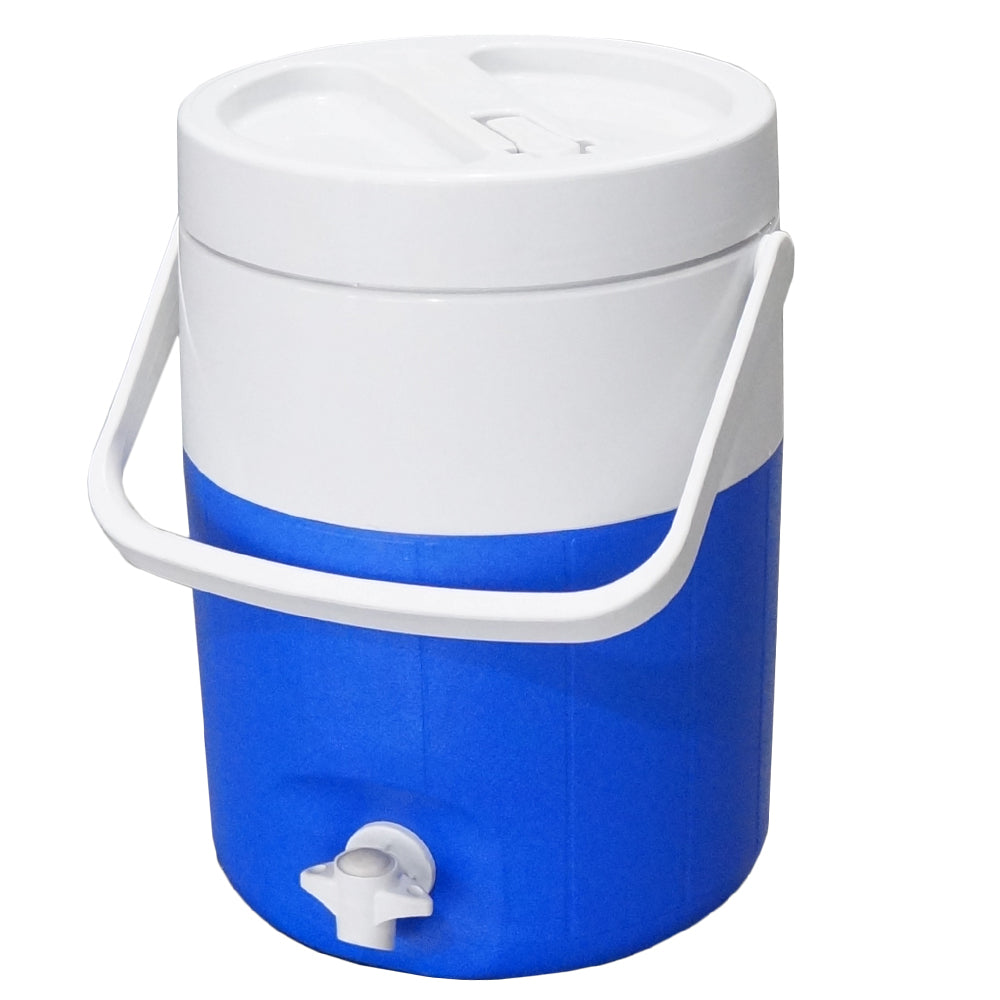 COOLER 2 GALONES CON GRIFO DE COLOR AZUL COLEMAN