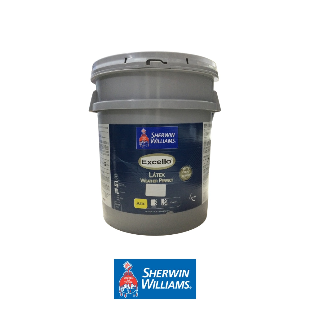 PINTURA LATEX MATE BASE DEEP EXCELLO WEATHER PERFECT 5GL B36WSA353-5 SHERWIN WILLIAMS