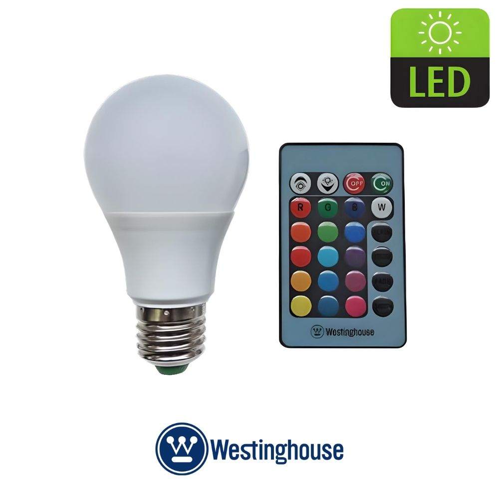BOMBILLO MULTICOLOR LED 4W A60 MULTIVOLT 1PK WESTINGHOUSE