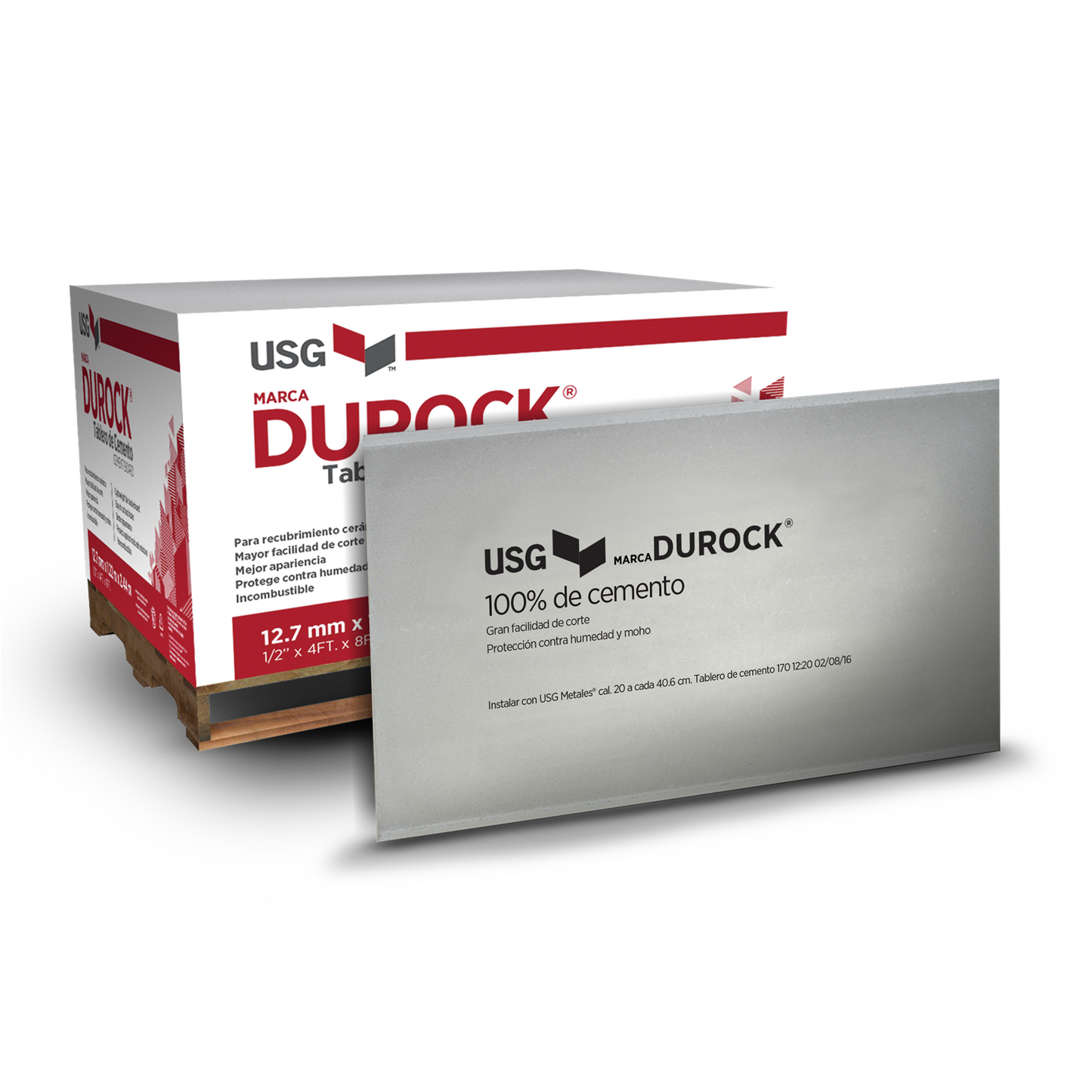 LAMINA DUROCK 4'X8'X1/2 PULGADAS