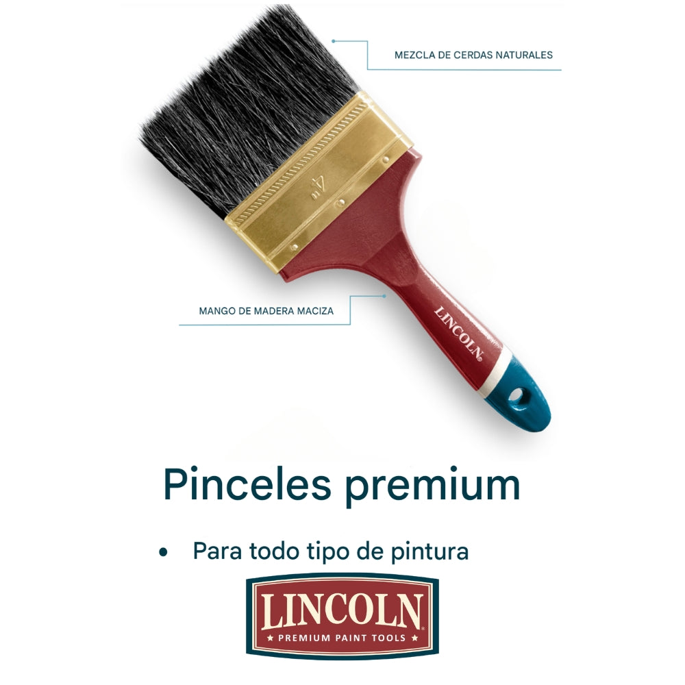 BROCHA PROFESIONAL PREMIUM 4 IN CON CERDA NATURAL
