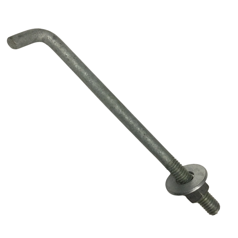 PERNO DE ANCLAJE EN L GALVANIZADO EN CALIENTE 1/2 PULGADAS-13 x 6 PULGADAS ROSCA ESTANDAR