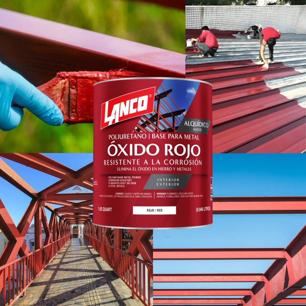 PINTURA BASE MINIO ROJO 1/4 MM100-5 LANCO