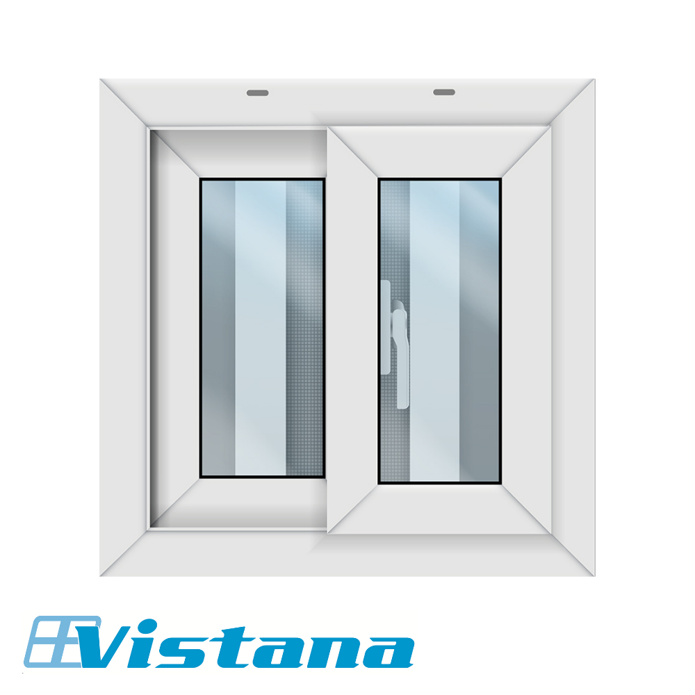 VENTANA DE UPVC SIN RETICULA 0.60m X 0.60m VISTANA