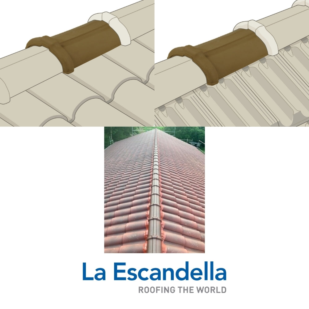 CUMBRERA TEJA ARCILLA MARRON ESCANDELLA (Q01MP)
