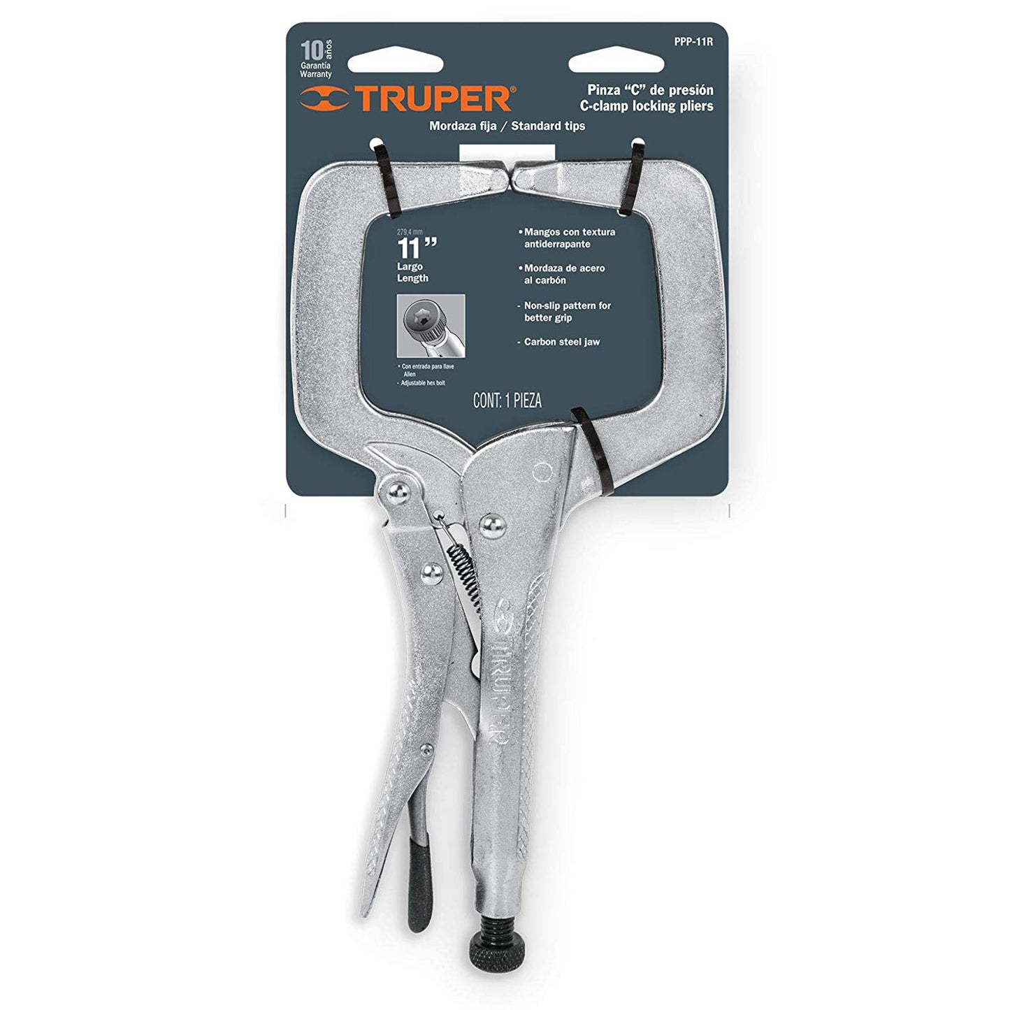 PINZA DE PRESION TIPO C 11 PULGADAS AJUSTABLE TRUPER