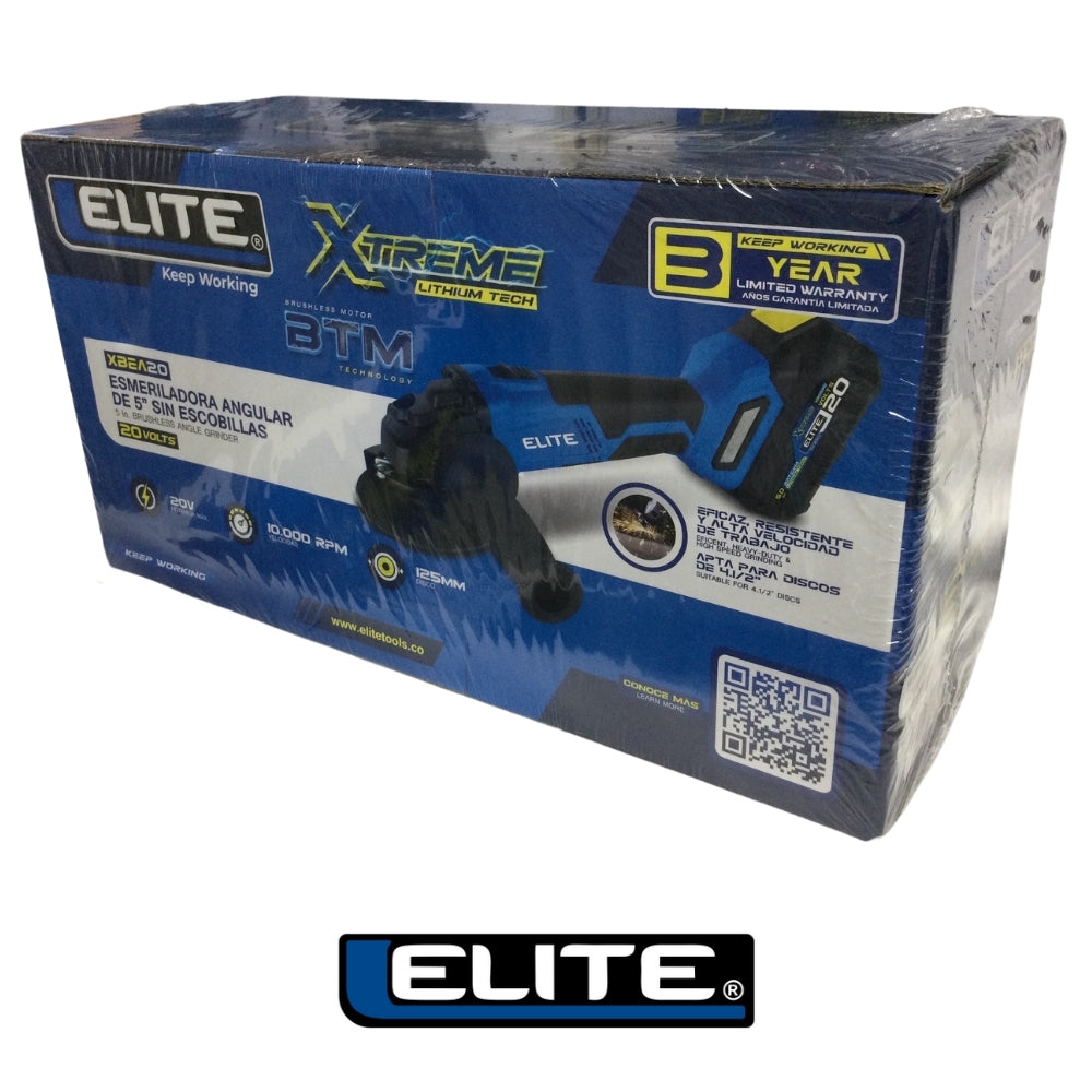 PULIDORA INALAMBRICA BRUSHLESS 5 IN 20V 10.000RPM 1 BATERIA 5A ELITE