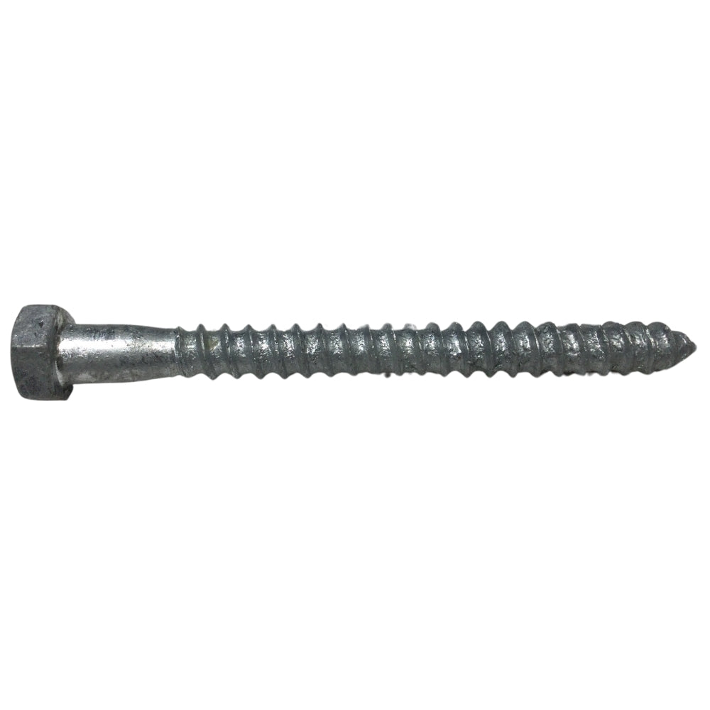 TORNILLO TIRAFONDO HEXAGONAL GALVANIZADO EN CALIENTE 3/8 PULGADAS x 4 PULGADAS
