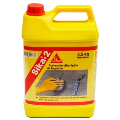 SELLADOR DE FILTRACIONES Y ACELERANTE DE FRAGUADO SIKA-2 5.5 KG