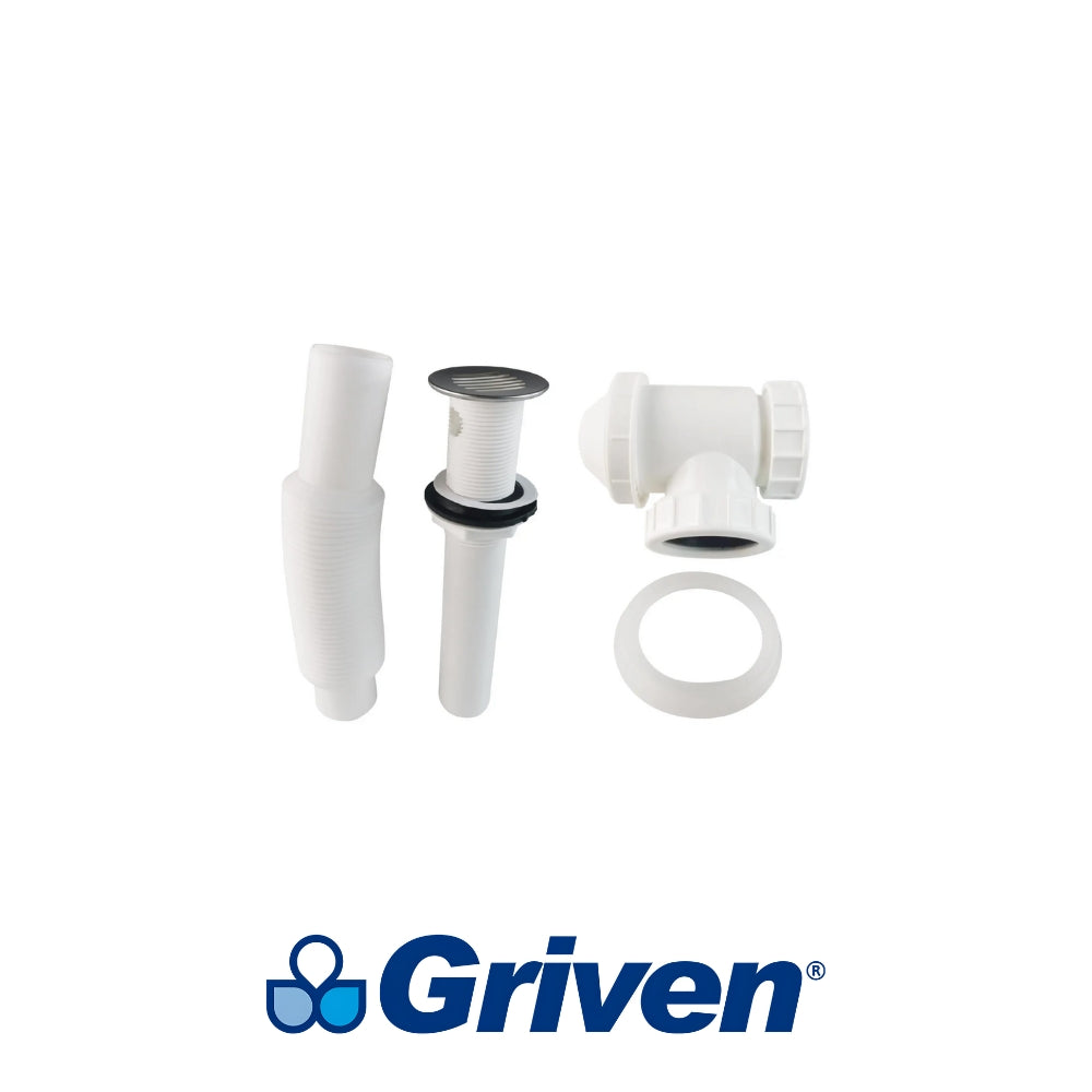 TRAMPA FLEXIBLE PARA LAVAMANOS CON BOTELLA Y DESAGUE 1-1/4 PULGADAS GRIVEN A367-HA122