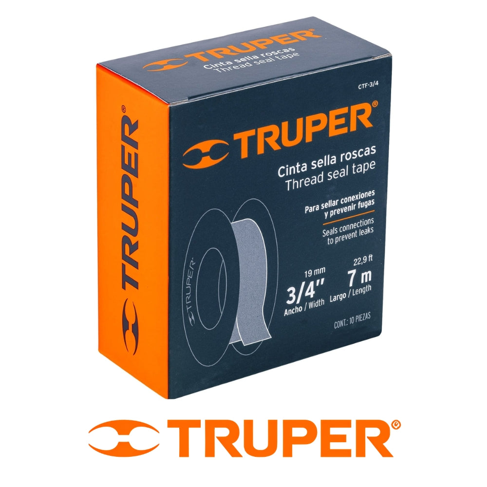 CINTA DE TEFLON 3/4 PULGADAS X 7m CTF-3/4 TRUPER