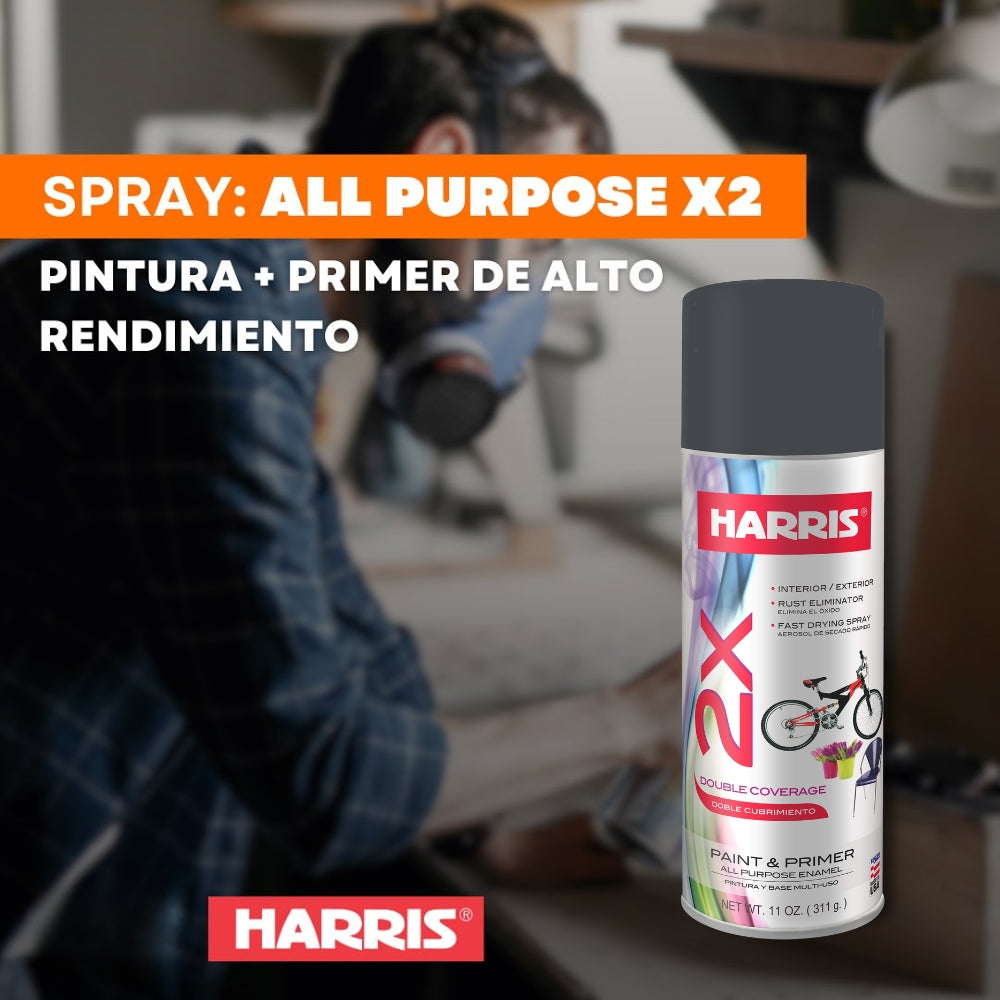 PINTURA DE SPRAY NEGRO MATE 11 OZ HARRIS 38113