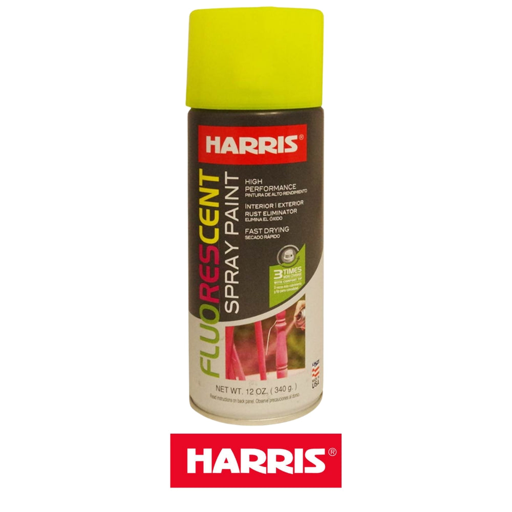 PINTURA DE SPRAY FLUORESCENTE AMARILLO 11 ONZAS 38202 HARRIS
