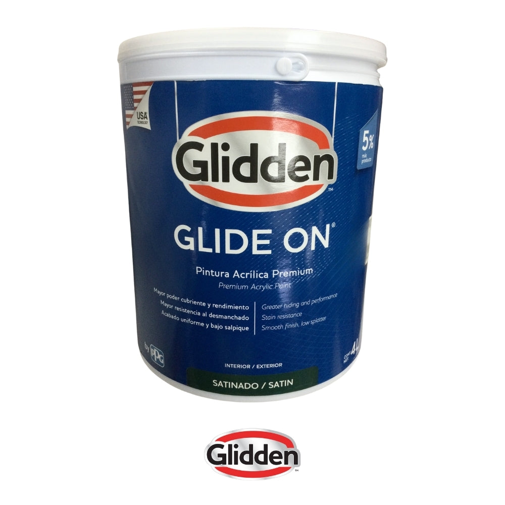 PINTURA GLIDE-ON SATIN DEEP GALON 19A0475808 GLIDDEN