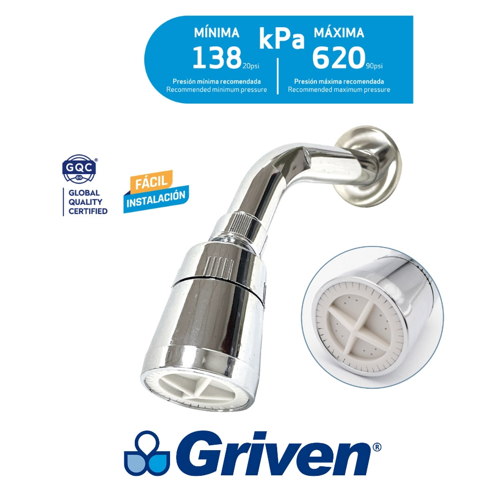 REGADERA PARA DUCHA GRIVEN A367-AB114