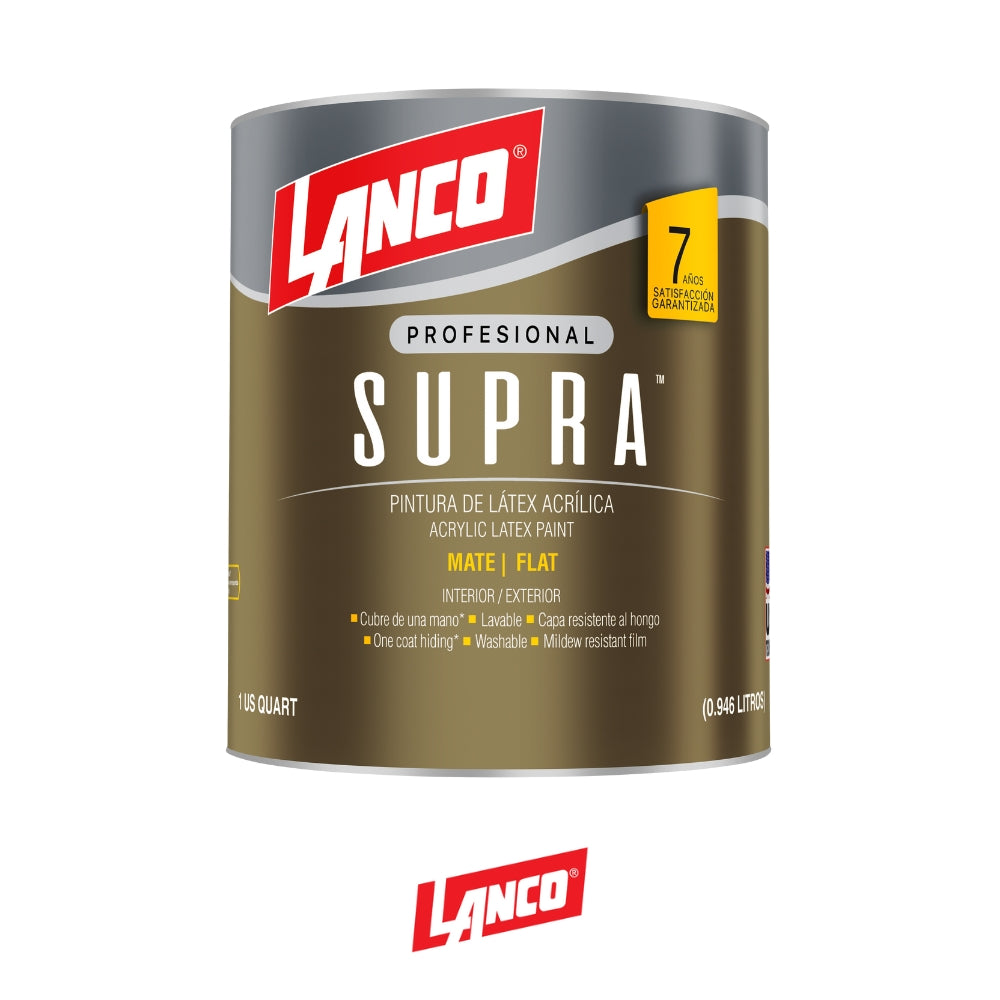 PINTURA SUPRA LATEX ACCENT AGUA 1/4 VA966-5 LANCO