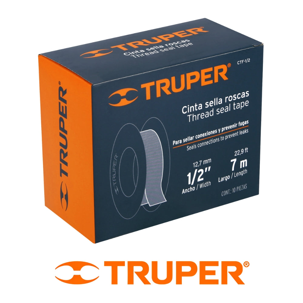 CINTA DE TEFLON 1/2 PULGADA X 7m CTF-1/2 TRUPER