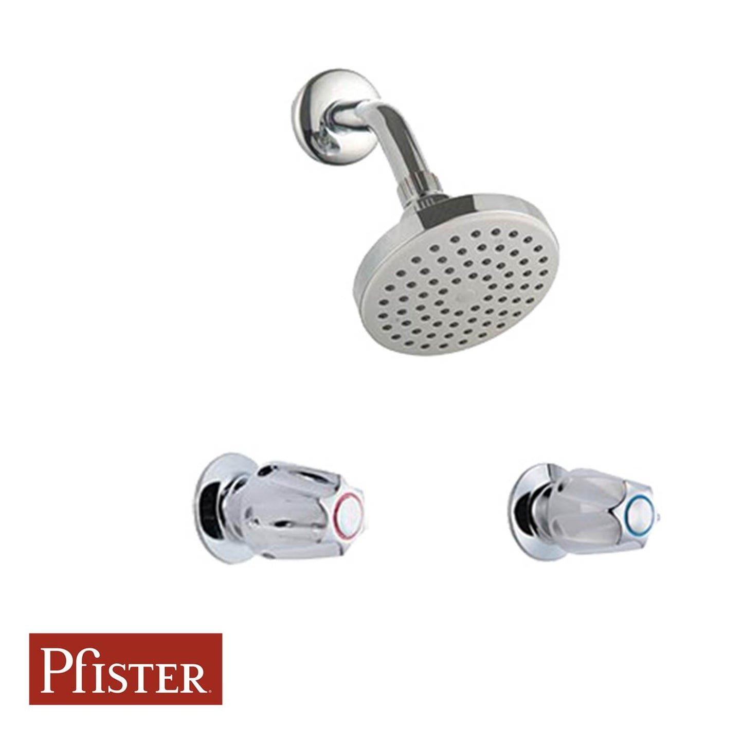 JUEGO DE LLAVE DOBLE PARA BAÑO ACABADO CROMADO 807-CSVC PRICE PFISTER