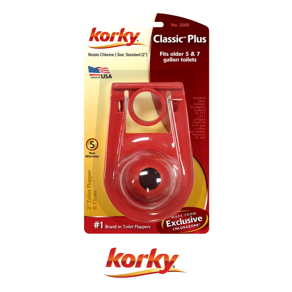 REPUESTO FLAPPER KORKY CLASSIC PLUS PARA INODORO 2000BP