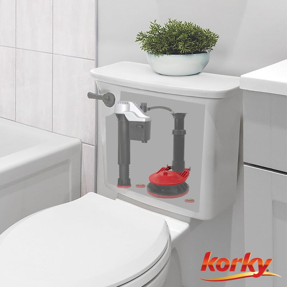 REPUESTO FLAPPER KORKY 3 IN UNIVERSAL ROJO 3070BP