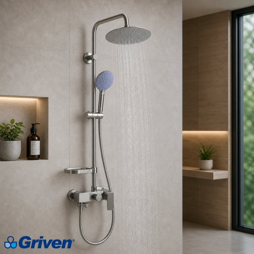 SET DE DUCHA SATIN GRIVEN A367-SH-8T-S1
