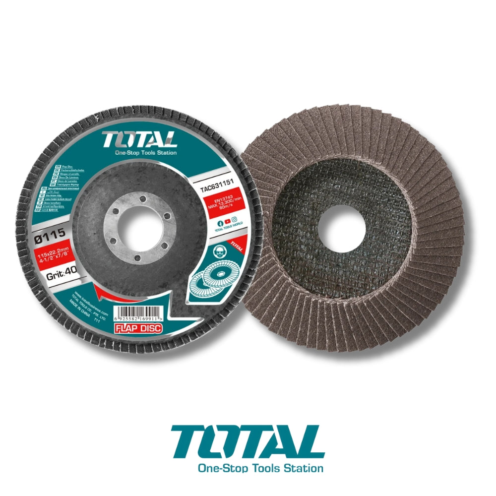 DISCO FLAP 4-1/2 PULGADAS GRANO 40 TOTAL TAC631151
