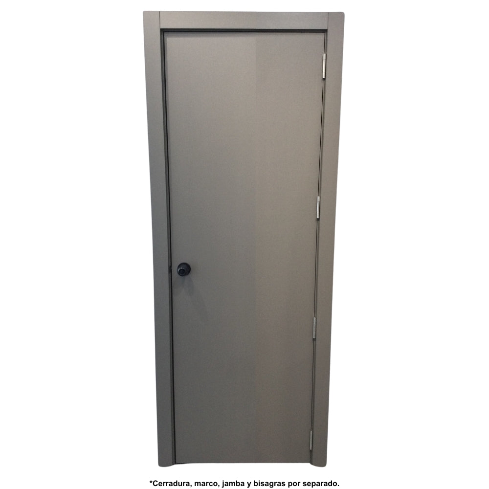 PUERTA DE MELAMINA 2 PIES X7 PIES ALUMINIO CAVA MOON (FAB)
