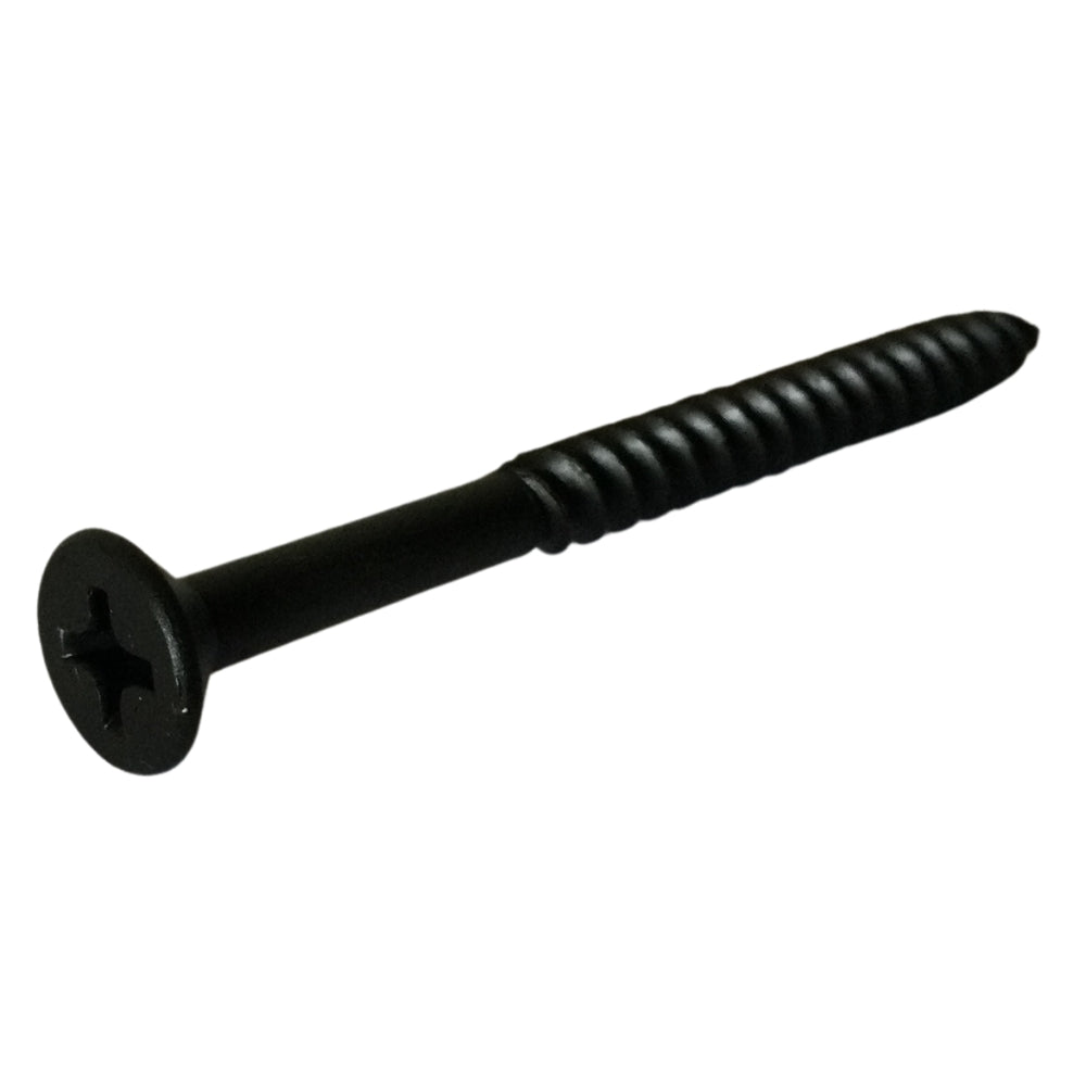TORNILLO PARA MADERA DOBLE ROSCA CAB PLANA PHILLIPS NEGRO #8 x 2 PULGADAS
