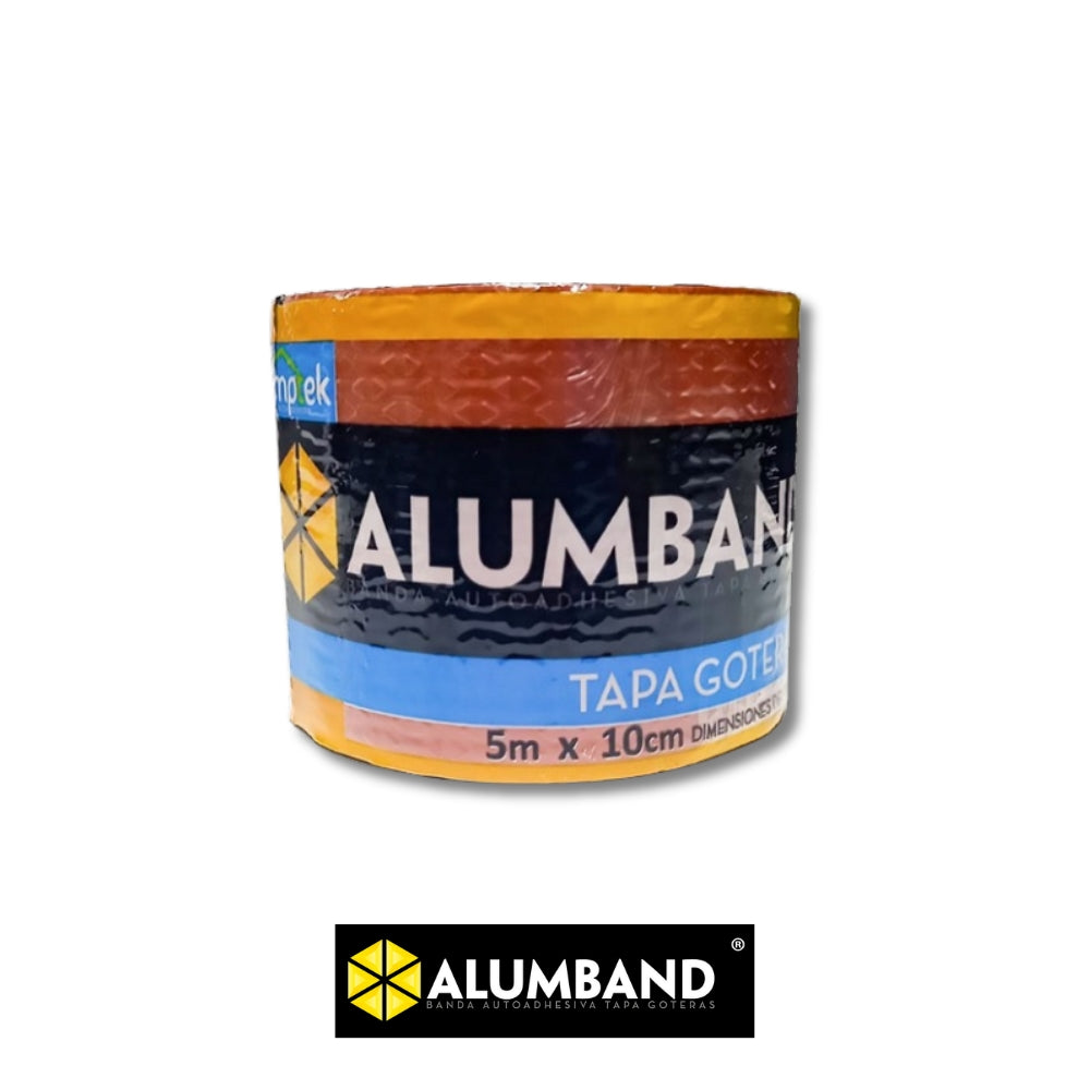 CINTA ADHESIVA ALUMBAND COLOR OCRE 10 CM X 5 M IMPTEK