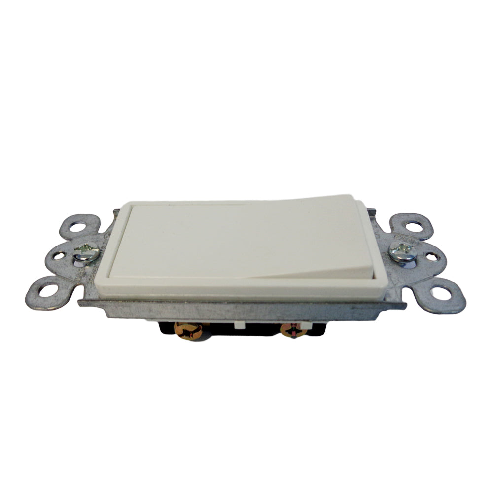 INTERRUPTOR SENCILLO DECORA 15A/125V BLANCO