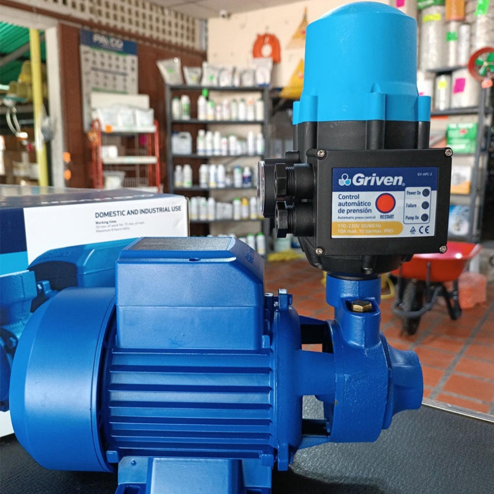 CONTROL AUTOMATICO (INTERRUPTOR DE PRESION) PARA BOMBA DE AGUA GRIVEN GV-APC-2