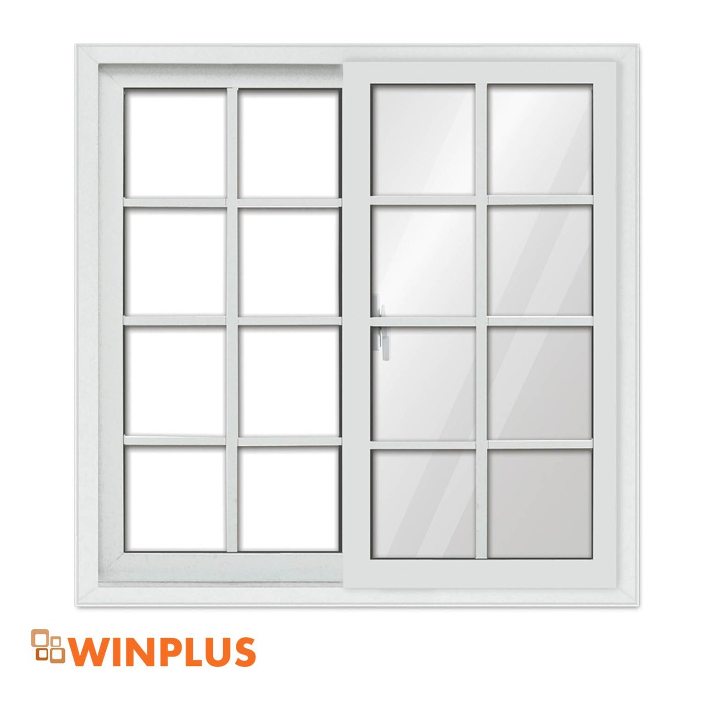 VENTANA DE UPVC FRANCESA 1.20m X 1.20m WINPLUS
