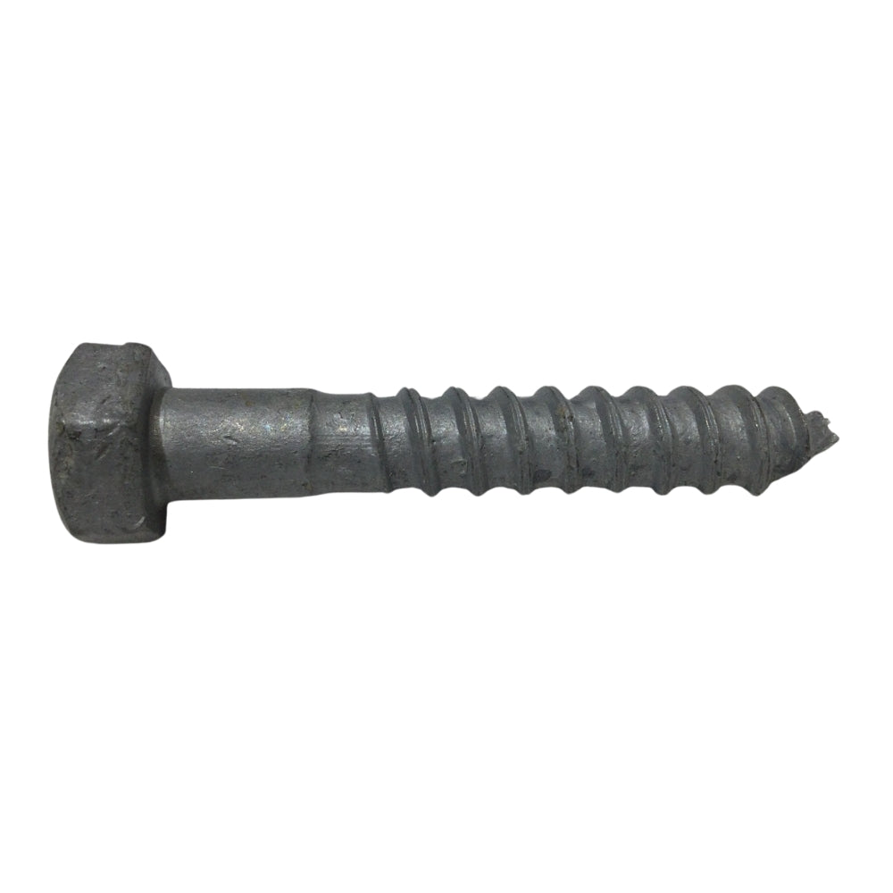 TORNILLO TIRAFONDO HEXAGONAL GALVANIZADO EN CALIENTE 3/8 PULGADAS x 2 PULGADAS