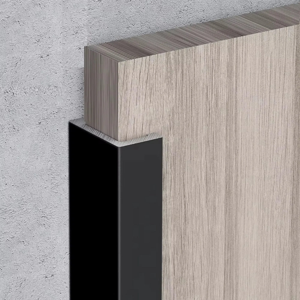 TAPA FINAL NEGRO MATE PARA PANEL BAMBOO CHARCOAL 2.5M