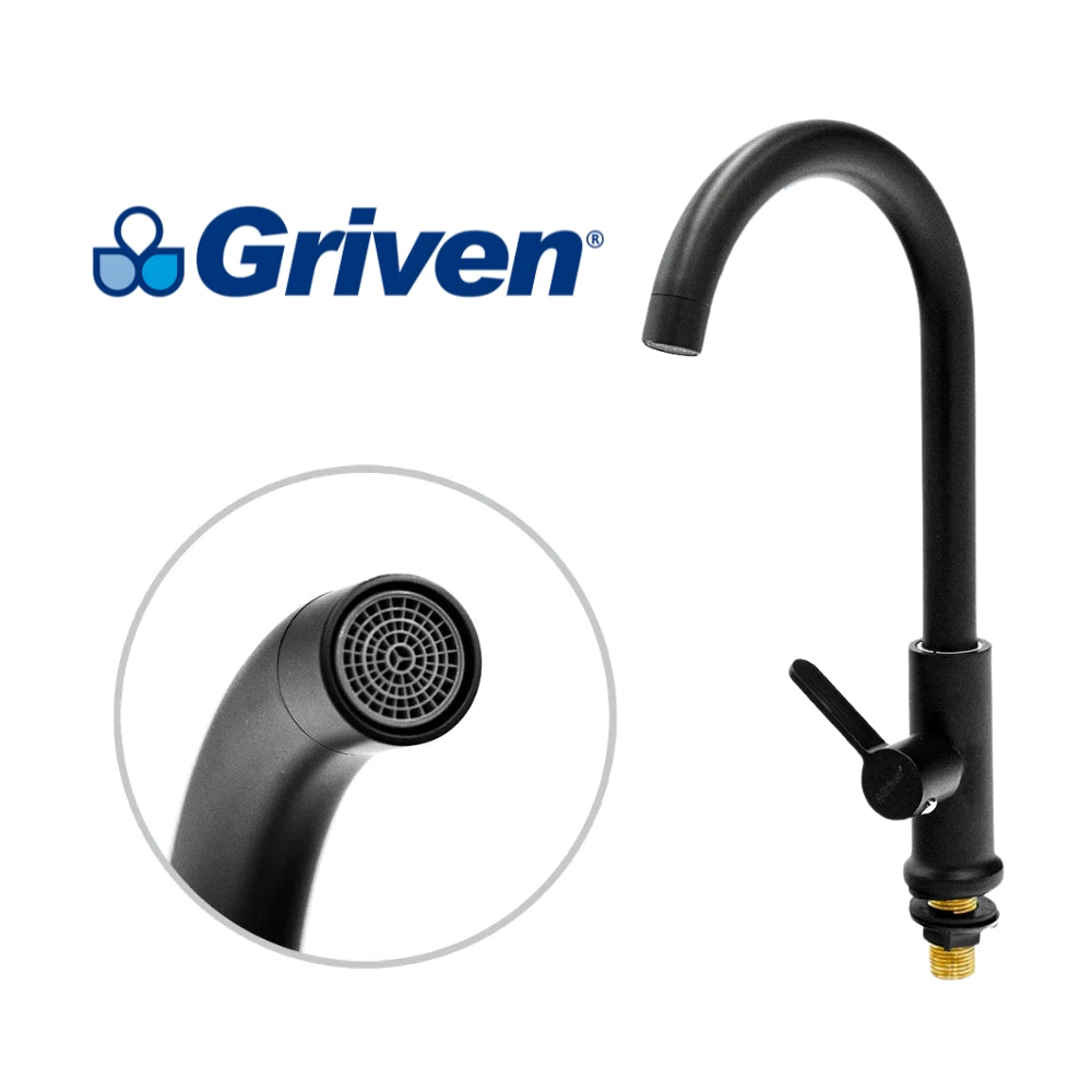 LLAVE MONOMANDO DE FREGADOR NEGRO GRIVEN A367-SH900-BK